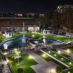 حیاط هتل میثاق ملل مشهد