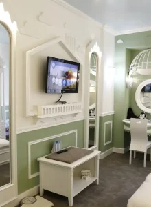 اتاق با دکور مناسب بچه ها با سبز پاستیلی