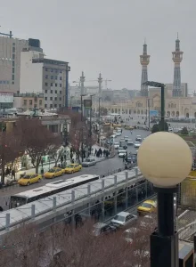 دید به حرم از هتل آپارتمان هشتمین اختر