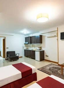 اتاق 3 نفره هتل آپارتمان رواق مشهد