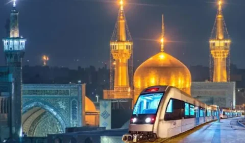 نقشه مترو مشهد با کیفیت بالا به همراه هتل‌های نزدیک مترو