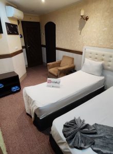 اتاق دو نفره هتل آپارتمان جواهری مشهد