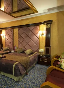 اتاق با تخت دو نفره هتل قصر بین الملل