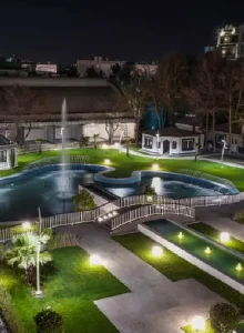 حیاط هتل میثاق ملل مشهد